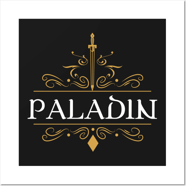 Paladin Paladins Tabletop RPG Gaming Wall Art by pixeptional